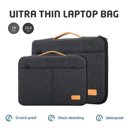 Imagen 1 del producto Funda protectora para portátil para 13,3, 14, 15,6, 16 pulgadas, nuevo MacBook Pro M3 Max M2 M1, bolsa de transporte delgada para ordenador portátil, hombres y mujeres