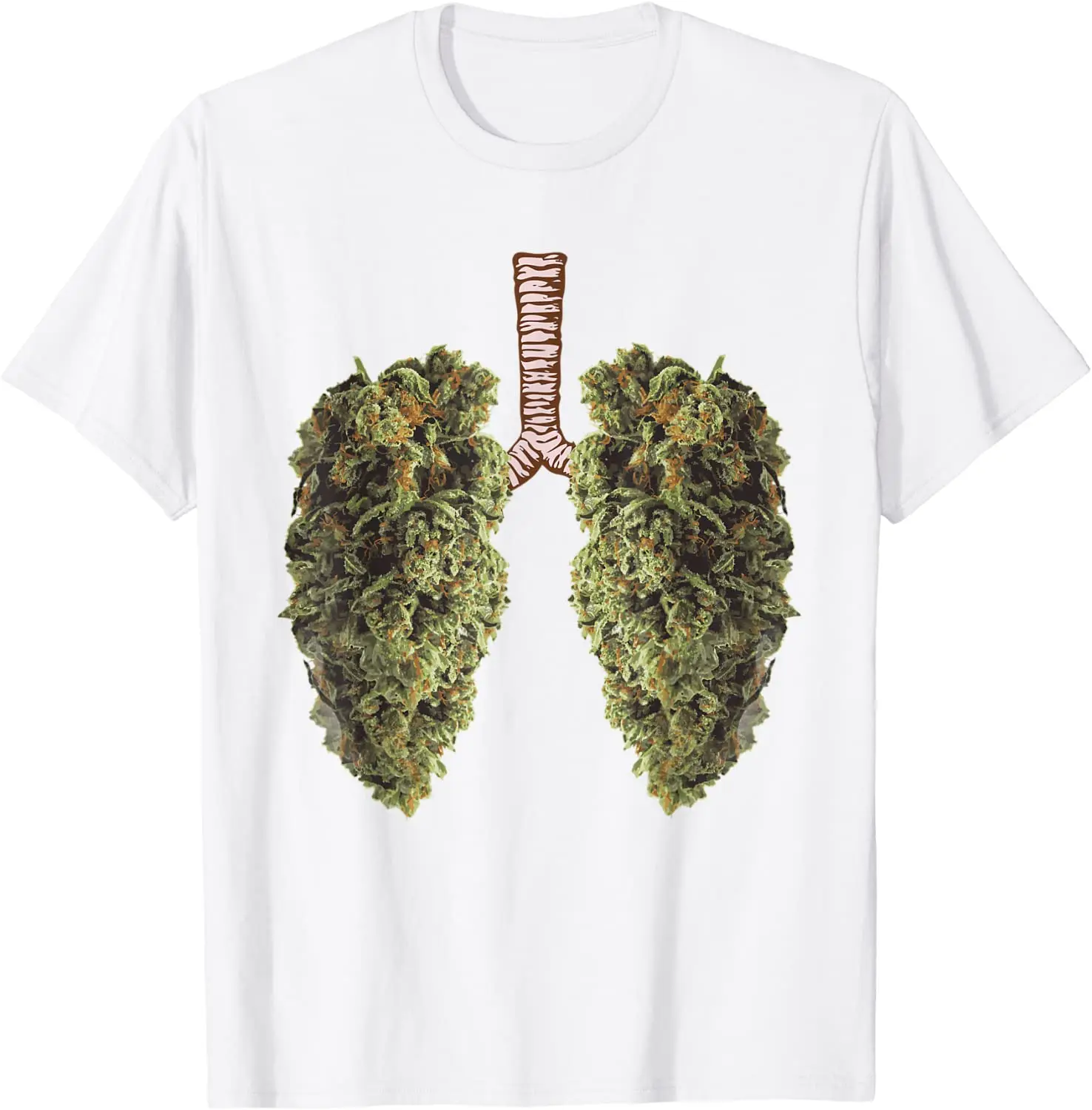 Camiseta divertida de Weed Lung Bud, camiseta de THC Lung, camisetas de algodón estampadas para estudiantes, gran oferta