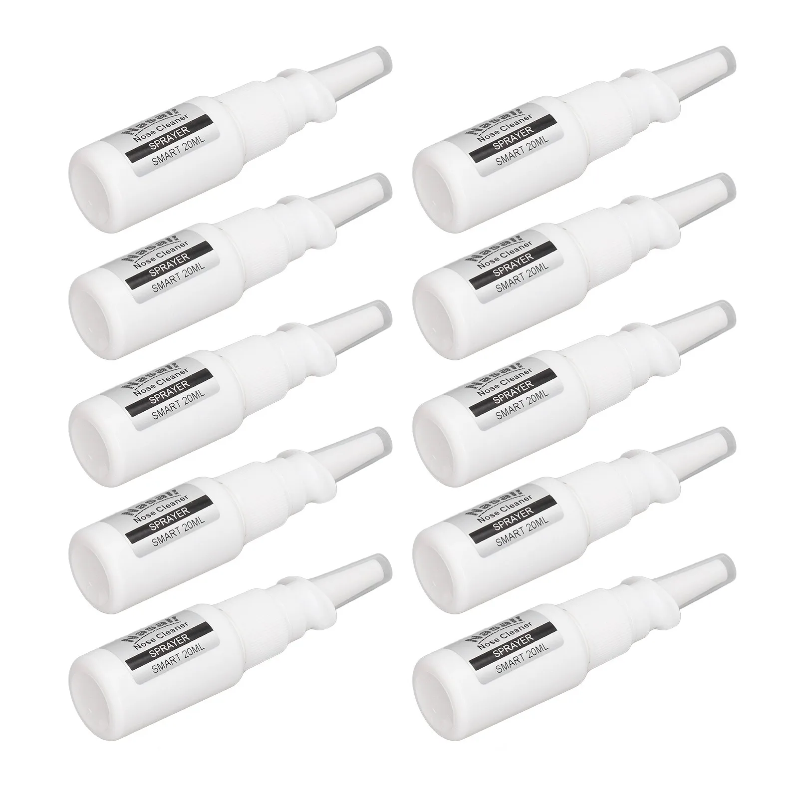 10Pcs Nasal Spray Bottle 20ml Plastic Pump Spray Odorless Portable Durable Pump Spray Bottle For Nasal Saline Spray - view 4