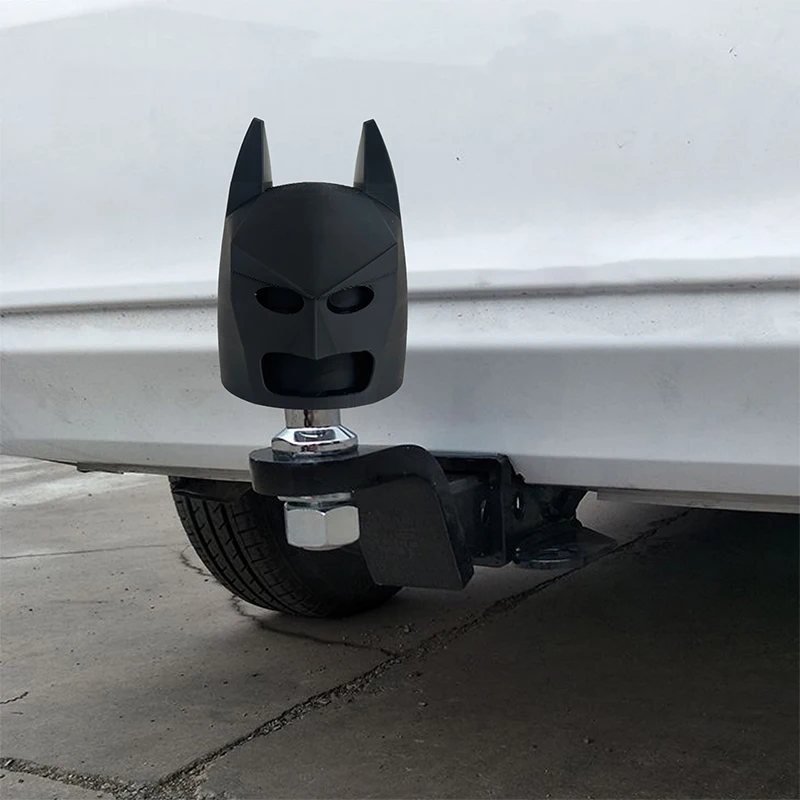 Car Tail Trailer Coupling Cover Bat Shaped Decoration Car Accessories Home Office Desktop Ornament