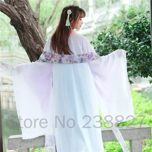 Auf Lager Damen Hanfu Chinesische Traditionelle Kleider Cosplay Tanz Set Fee Kostüme Kleidung Mädchen Plain Han Fu Dynastie Ancient