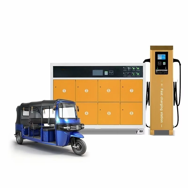 Deposit Horizontal 8-Cabin Battery Swapping Charging Cabinet for Electric Two-Wheelers High-Frequency Energy Demand
