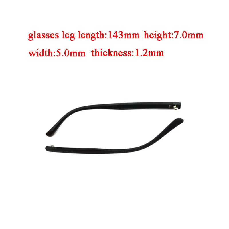 

1 Pair TR90 Glasses Leg 5mm Width Convex Thickness 1.2 Common Replacement Fracture Maintenance Sunglasses Myopia Mirror Leg Tool