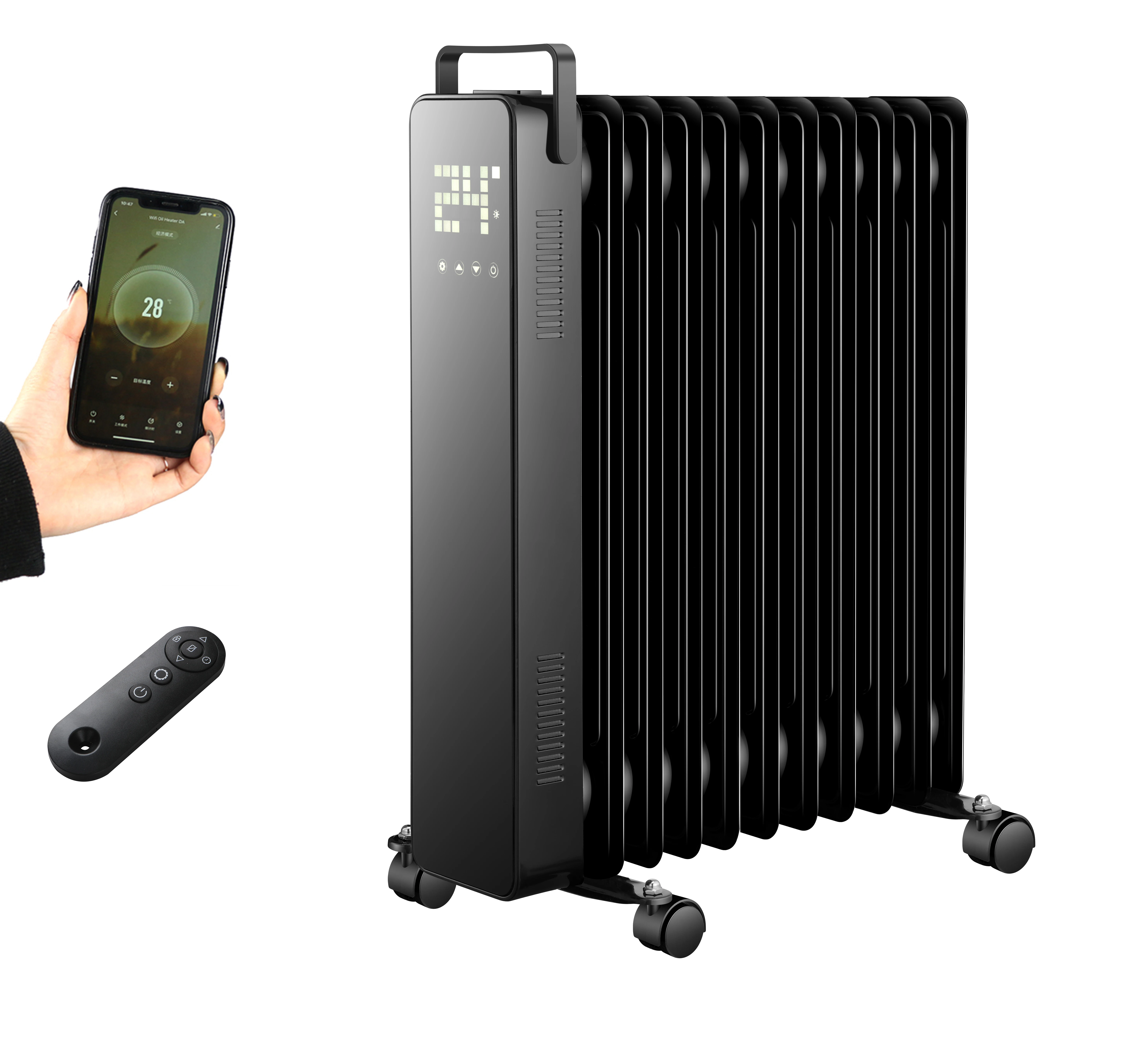 

Costomized Fins 2500w/2.5kw Hot Sale Electric Room Heater Home Heater Oil Filled Radiator