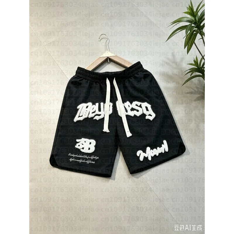 Bermudas Masculinas Infantis de Verão, Estilo Esportivo Casual com Cintura Elástica