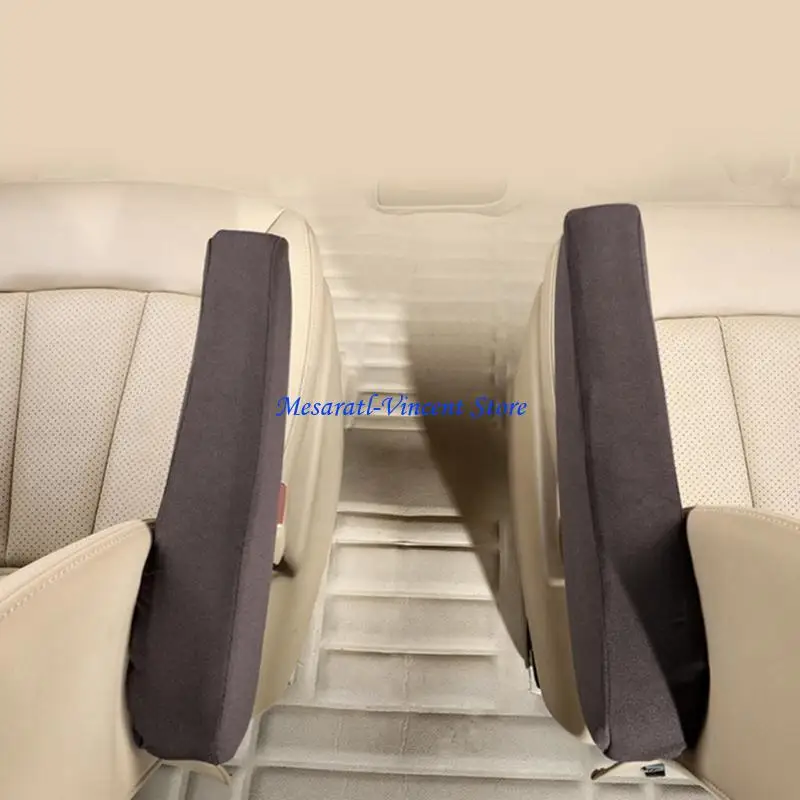 A70F Car Front Armrest Dust Cover Elasticity Cloth Fabric Armrest Protectors