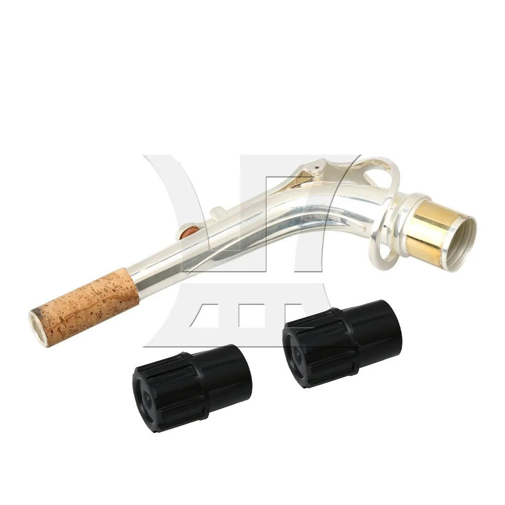 

Yibuy 2.45cm Dia Brass E-flat Alto Saxophone Elbow Bend Neck with Plastic End Plugs