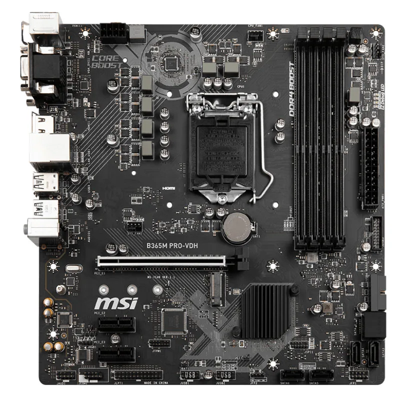 Imagem -03 - Pro-vdh Soquete Intel Lga1151 Micro-atx Memória Ddr4 Suporta Memória Ddr4 2666 Mhz Turbo M.2 Usb 3.1 Novo Msi-b365m