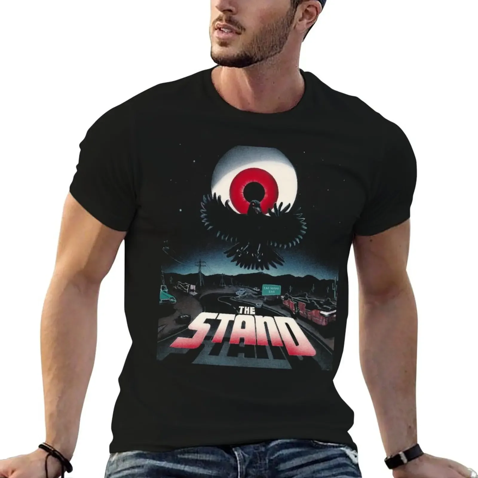 The Stand by Stephen King Original Artwork ver. 1 (Black Products Only) T-Shirt customizeds summer tops t shirts for men