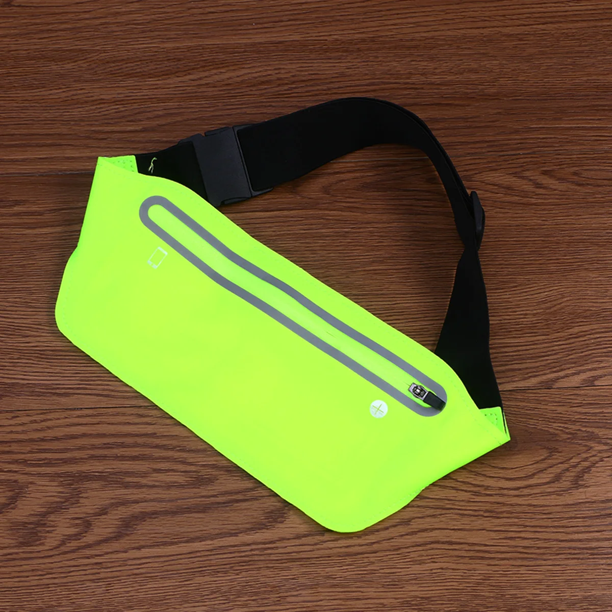 Reflective Strips Ultra Thin 15mm 23oz Water Resistant Running Belt Waistband for Walking Jogging Hiking Cycling Gym