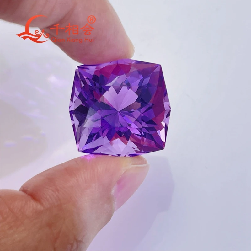 32ct-35ct irregular  shape  beautiful Natural Amethyst gemstone loose stone for jewelry making with GRC certificated