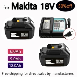 100% for Makita 18V 9.0Ah Rechargeable Battery ,For Makita BL1840 BL1830 BL1830B BL1840B BL1850 BL1850B Power Tools Battery