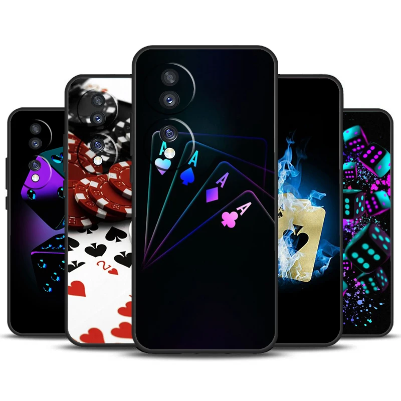 Dices Poker Casino For Honor Magic 6 5 Pro Lite 50 70 90 Case For Honor X9b X8b X7 X8 X9 X6a X7a X8a X9a Cover