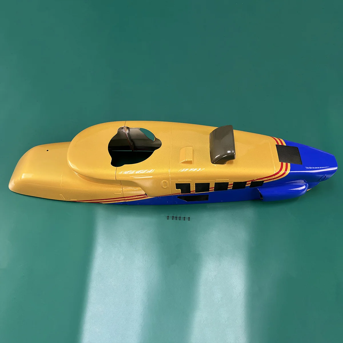 Roban 700 maat Bell407 rompreserveonderdelen - neuskap raamstaart landingsgestel houten afstandhouders vervanging