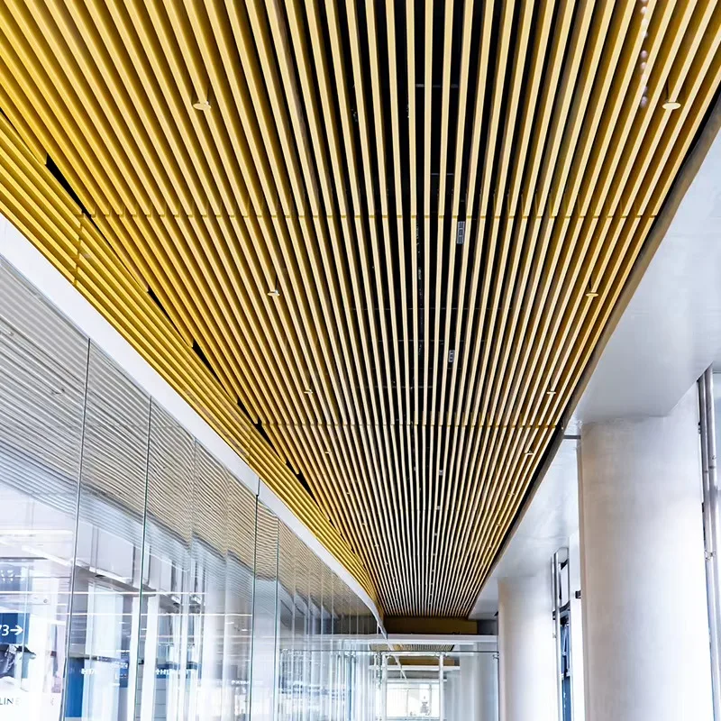 Modern Aluminum Alloy Wall Panels For Hotel Warehouse Curtain Walls Durable Fire Resistant Customizable Size Exterior Cover