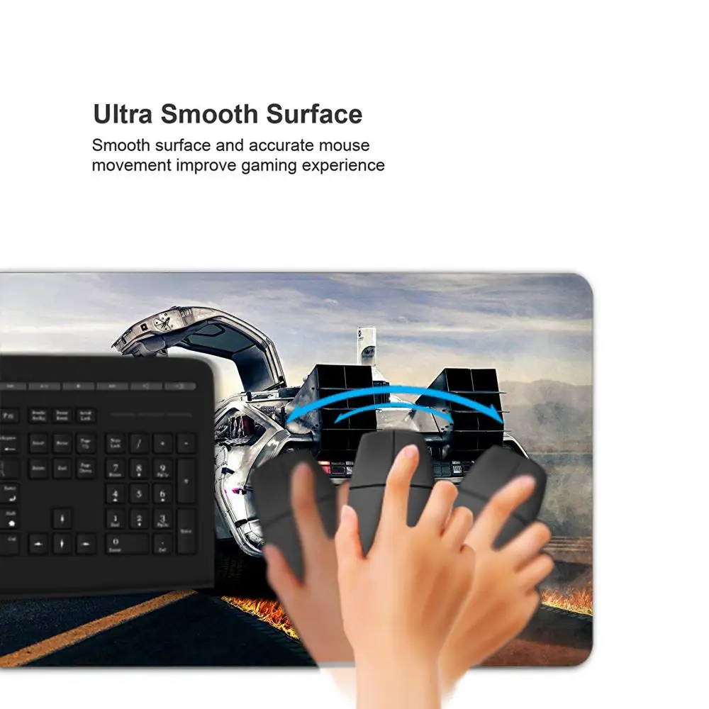Ritorno al futuro Tappetino per mouse grande 90x40 cm Tappetino per mouse per computer Tappetino per tastiera grande Tappeto per tavolo per auto Tappetini per scrivania grandi Tappeti in gomma