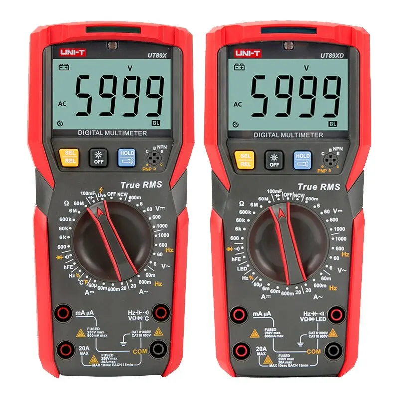 

UT89X Digital Multimeter AC/DC Temperature Capacitance Resistance Tester