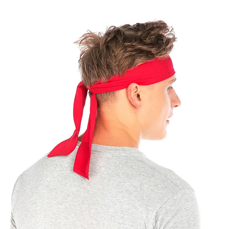 1 diadema de tenis de Color sólido, banda elástica para el sudor, Fitness, gimnasio, correr, Yoga, bandas para el cabello, diadema para deportes al