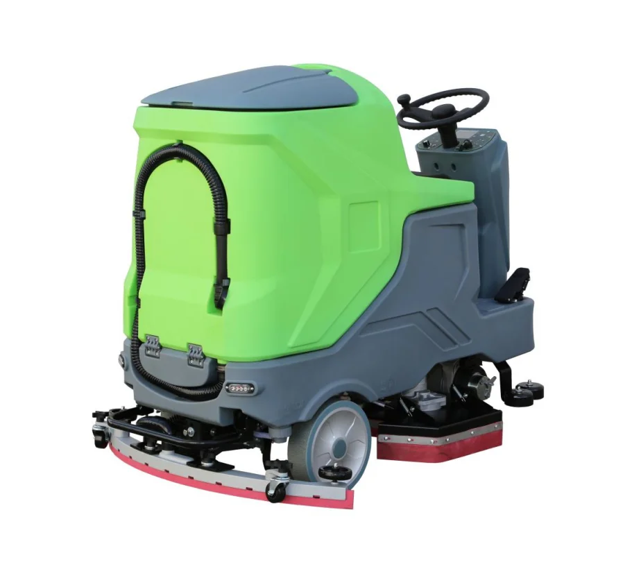 70/90L High Efficiency Electric Ride on Floor Scrubber Cleaning Machine