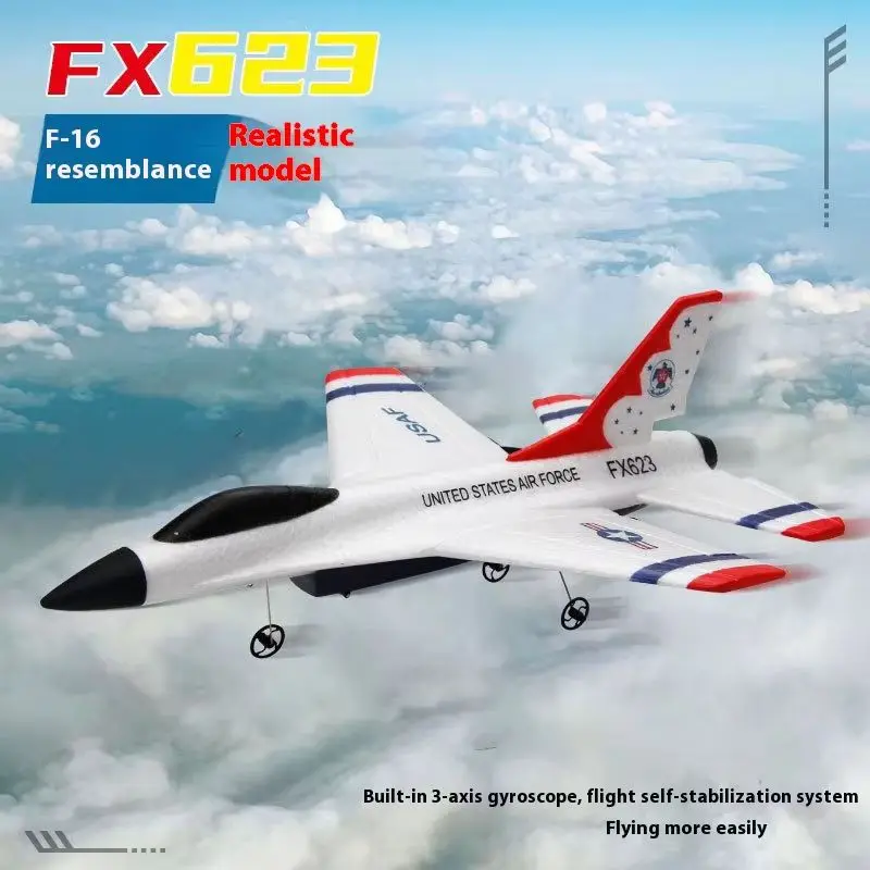 

Foam Fx623 Airplane 2.4g Fixed-Wing Rc Airplane Electric Airplane Toys Foam Glider S F16 Fighter Toy