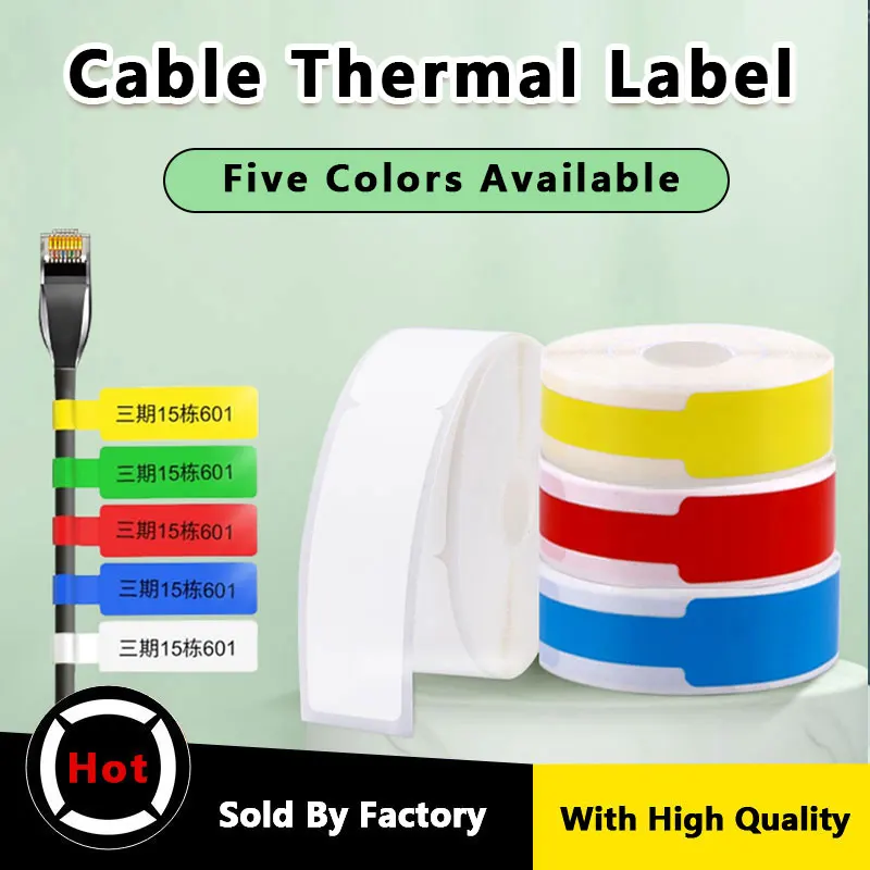 Cable Labels Tags  Wire Labels Self Adhesive Waterproof Stickers For Computer Wire Cable Management Tear Resistant Cord Labels