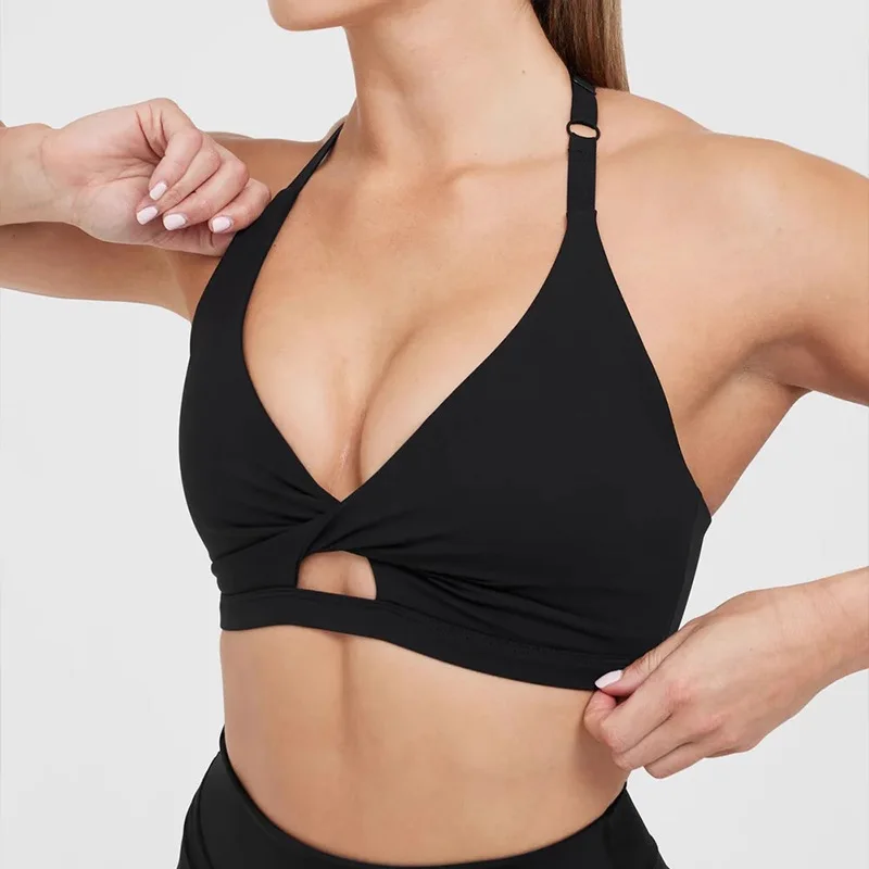 Ropa interior deportiva europea y americana, ropa de Yoga de alta resistencia a prueba de golpes, sujetador de alta sensación, Fitness femenino, Fitness antiflacidez