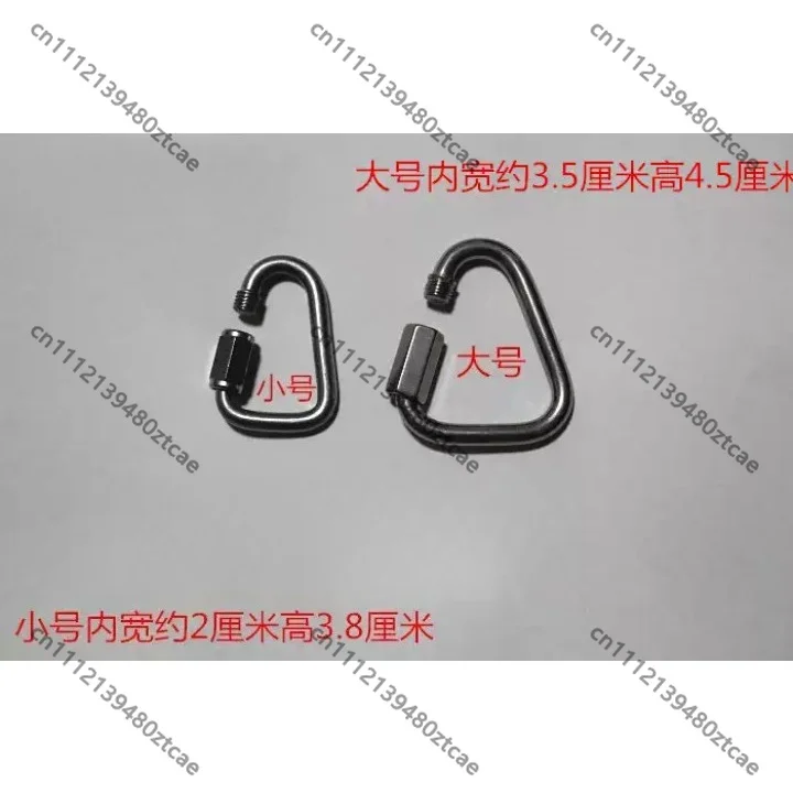 High‑Strength Alloy Steel Triangle Buckle Quick Hook Heavy‑Duty Backpack Webbing Connection Hardware