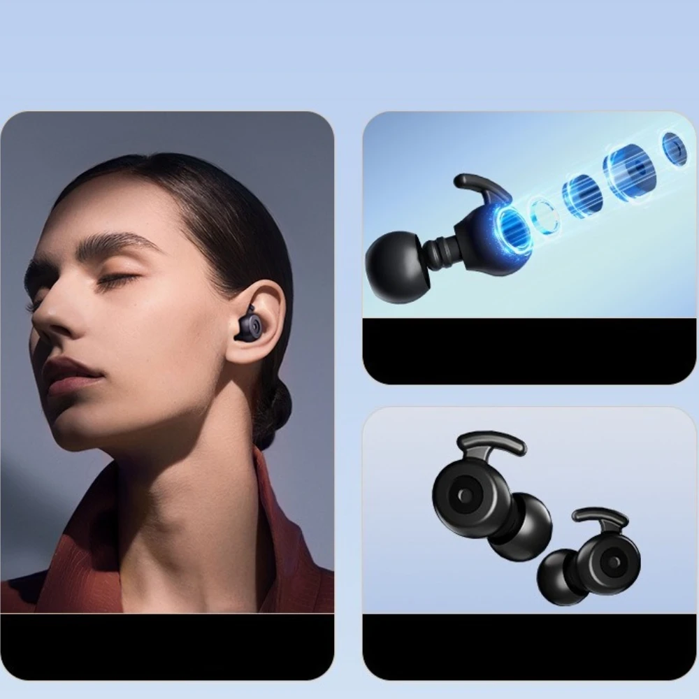 Ohrstöpsel mit Geräuschunterdrückung, wiederverwendbare Silikon-Ohrstöpsel, verwendet für Schlaf, Arbeit, Reisen, Gehörschutz, Schwimmen, Ohrstöpsel, Sicherheitsschutz