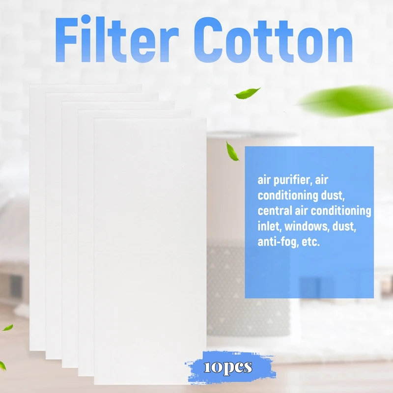 Xiaomi Mi-Filtro electrostático para purificador de aire, pieza de filtro electrostático antipolvo PM2.5 de algodón para purificador de aire hepa universal Xiaomi modelos 1, 2, 2S, 10 unidades