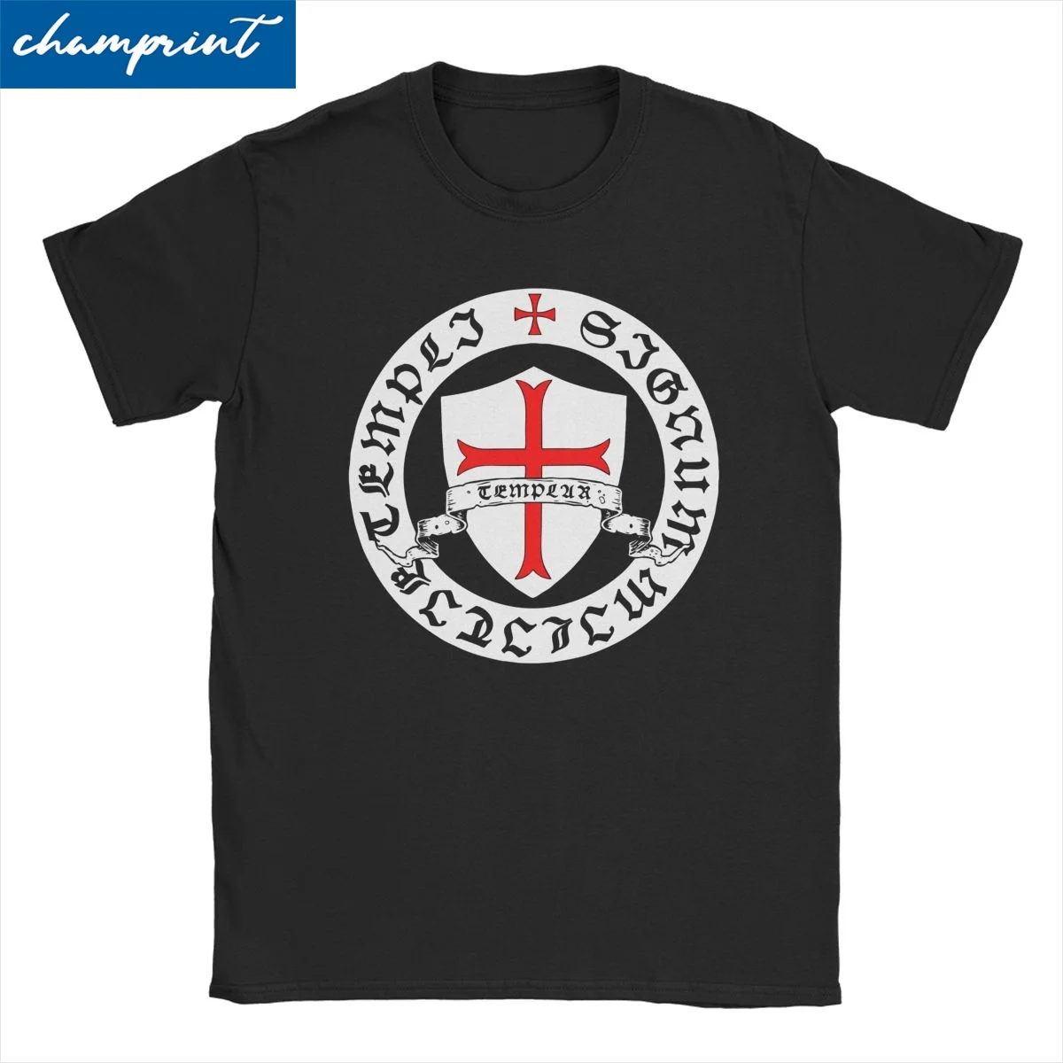 Knights Templar 12th Century Seal Holy Grail Crusades Men Women's T Shirt Humor Tee Shirt Crewneck T-Shirts 100% Cotton Clothing