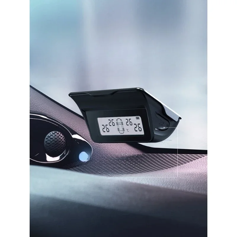 Tire pressure monitor Automotive wireless solar tire pressure meter high definition digital display Automotive tire