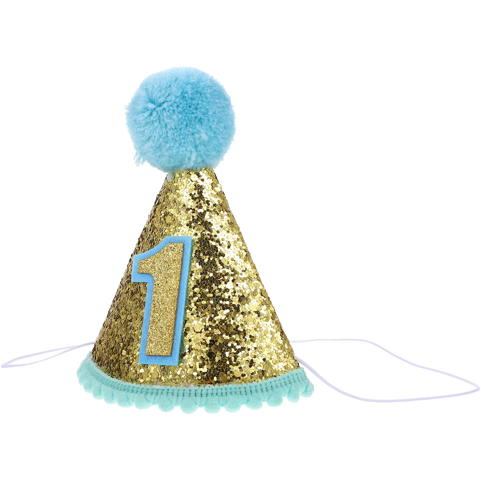 

First Birthday Cap for 's Hat Hats Party Decor Blue Cloth Cartoon Bonnet