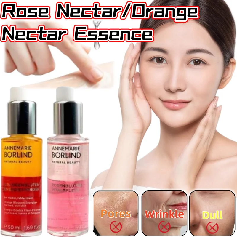 

Anna Berlin Rose Nectar/Orange Flower Nectar Essence 50ml Brightens Skin Color, Lightens Fine Nourishing and Hydrating Essence