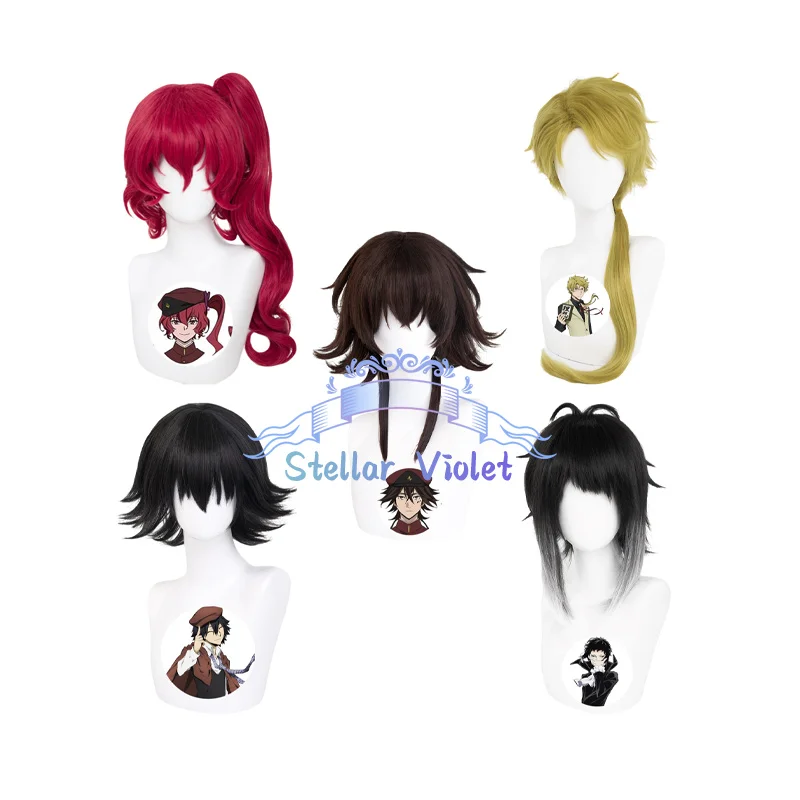 Kunikida Doppo شعر مستعار تأثيري مقاومة للحرارة أنيمي بونغو الضالة الكلاب Teruko Okura تأثيري بيروكات صناعية Tetchou Suehiro أنيمي شعر مستعار