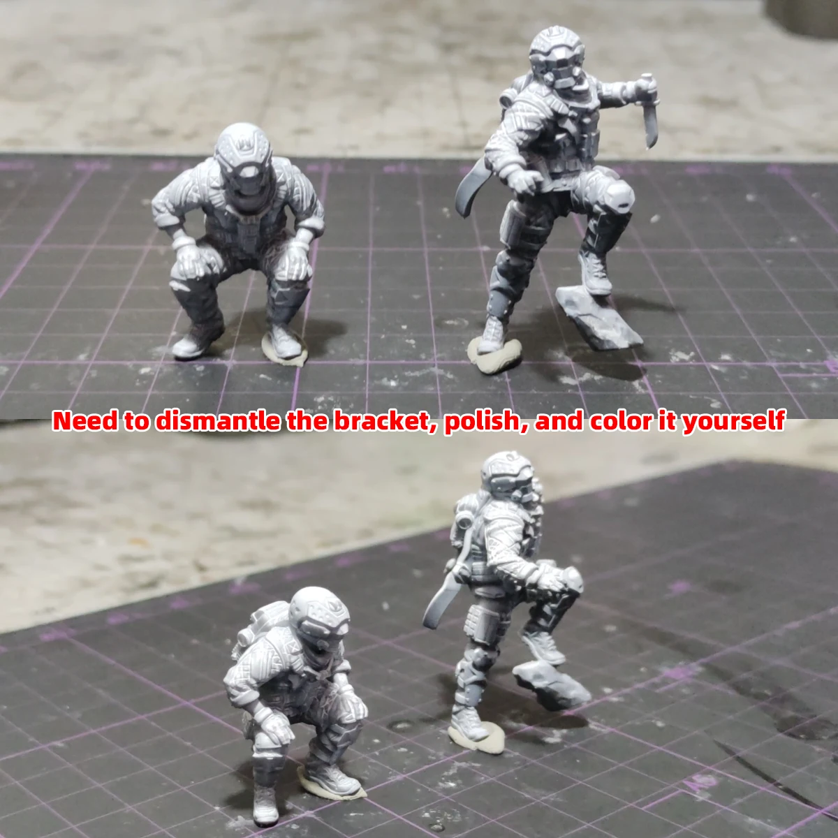 1/35 1/48 1/60 1/72 1/100 1/144 Modellbausatz 3D Harz Miniatur Soldatenfiguren Diorama Unbemalte Menschliche Piloten DIY – Detail 2