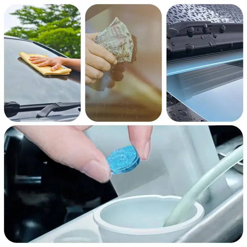 Car Windshield Washer Tablets 15PCS Glass Concentrated Cleaner Car Window Cleaner Household Glass Cleaner