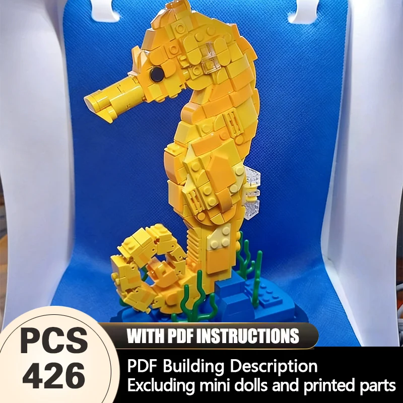 

Creators Animal Series Model MOC Building Bricks Seahorse Modular Technology Gifts Holiday Assemble Children Toys Suit