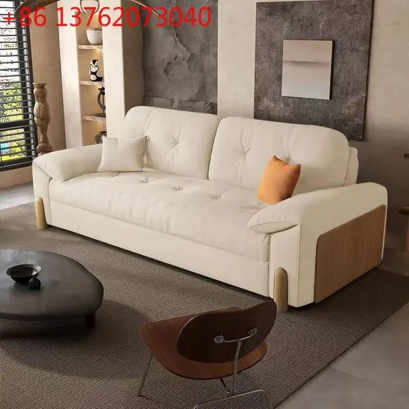 Beige European Living Room Sofas Designer Pliable Soft Nordic Living Room Sofas Luxury Modern Divano 2 Posti Furniture Home