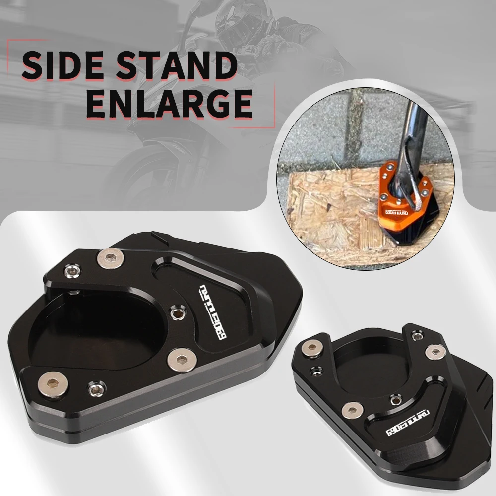 

For 690 ENDURO/R enduro 2008-2018 2017 2016 2015 Accessories Foot Side Stand Enlarger Plate Pad Kickstand Extension Motorcycles