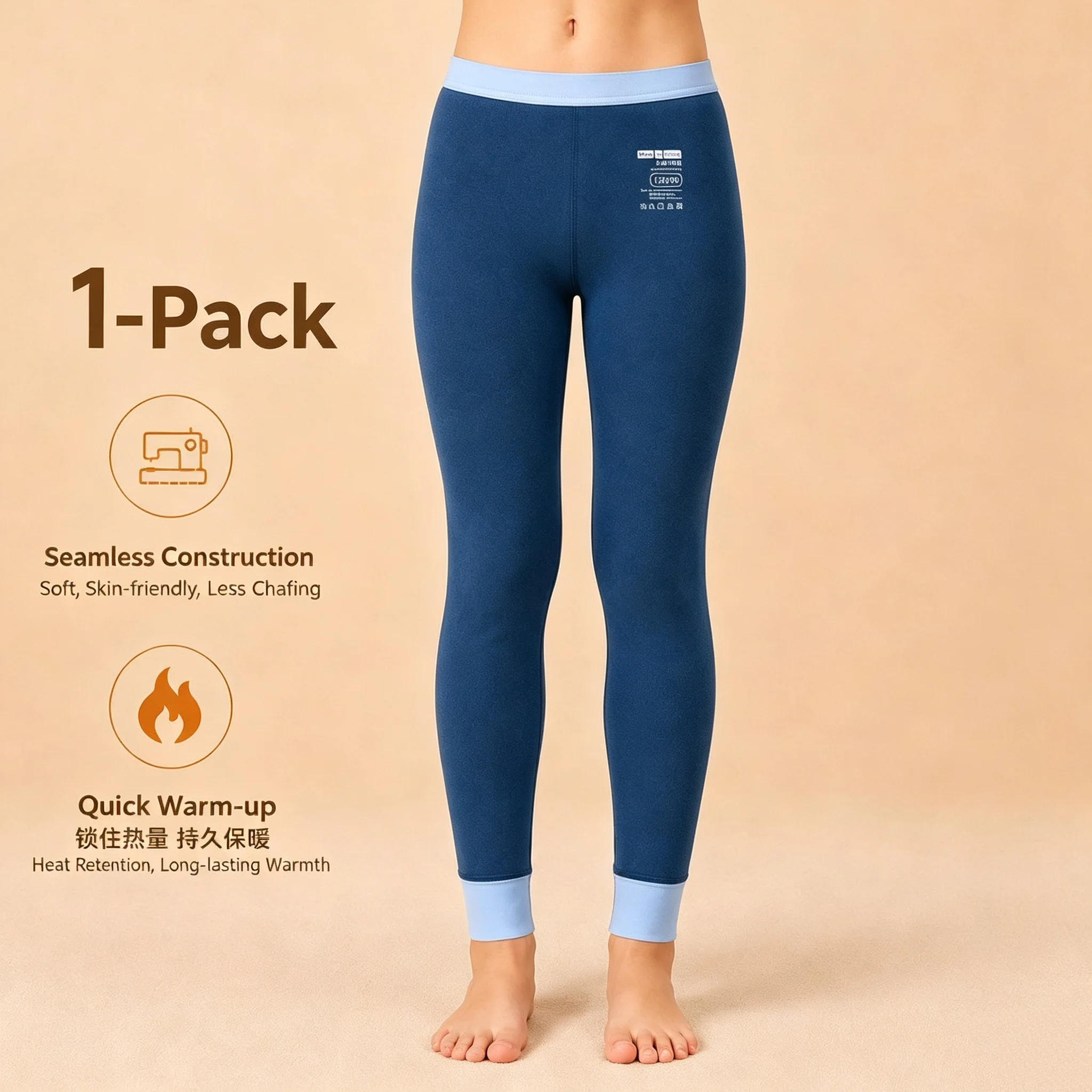 2026 Kids Children's Reaffold Thermal Pants Bottom Thickened Leggings for Girls Autumn Pants for Boys Cashmere Autumn and Winter