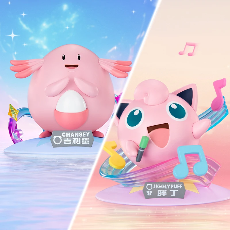 Figurki akcji Pokemon Anime Jigglypuff Chansey Oryginalne Funism Autentyczne Kolekcjonerskie Modele Ozdoby Zabawki Prezenty Urodzinowe