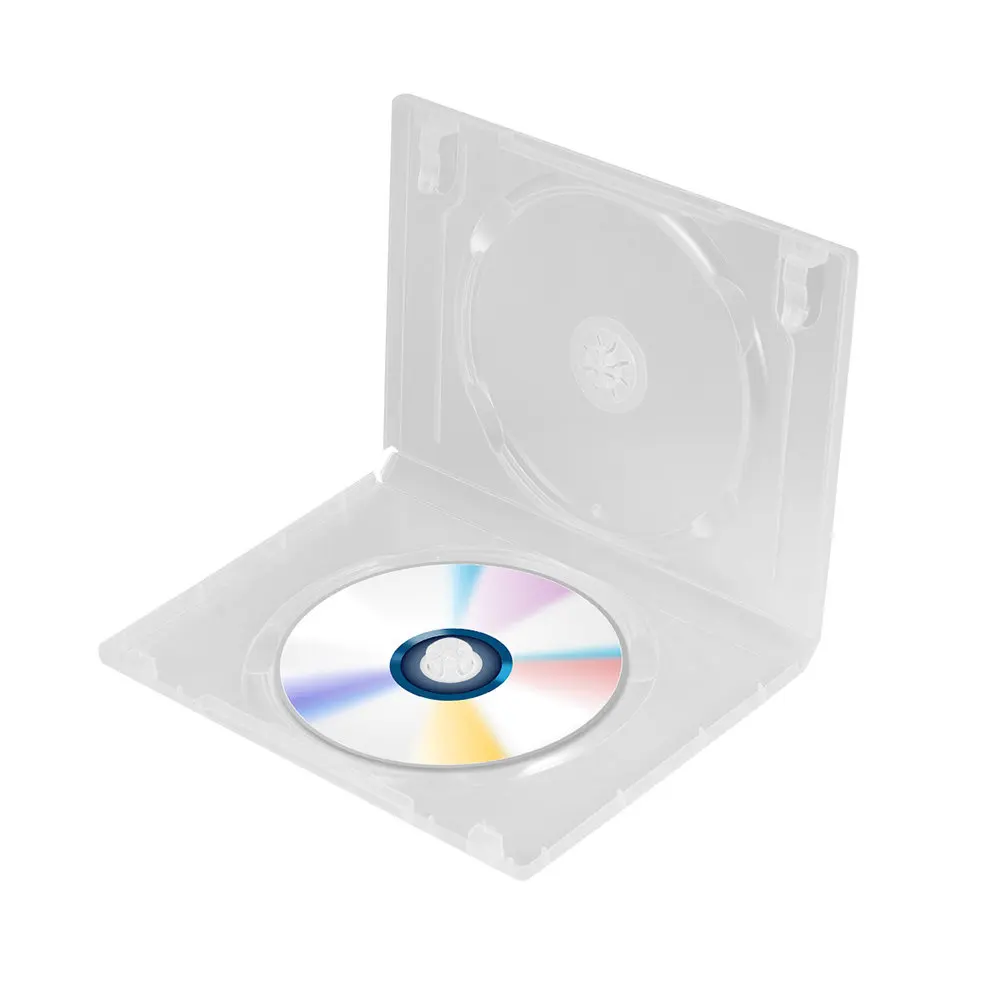 12Pcs Premium Clear Cd Dvd Case Box Storage Organizer Plastic Built Tough Long Life Dustproof Scratch Prevention Ideal for Cd