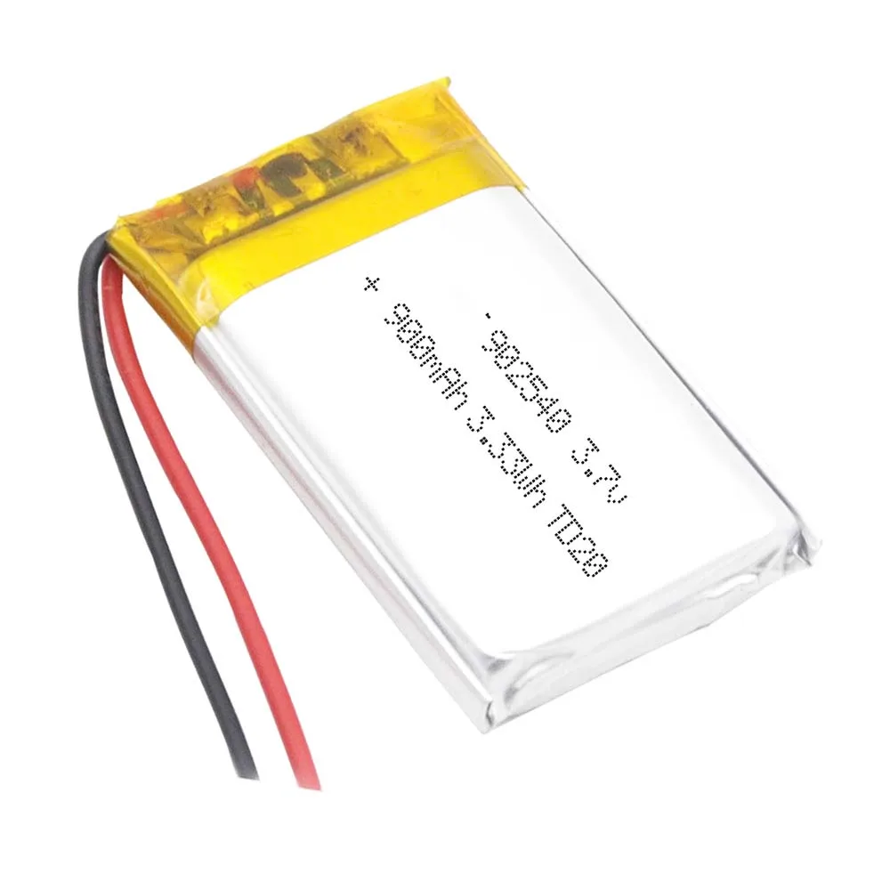 

2/5/10/20 Pcs 3.7V 800mAh 902045 Lithium Polymer Ion Battery 2.0mm JST Connector