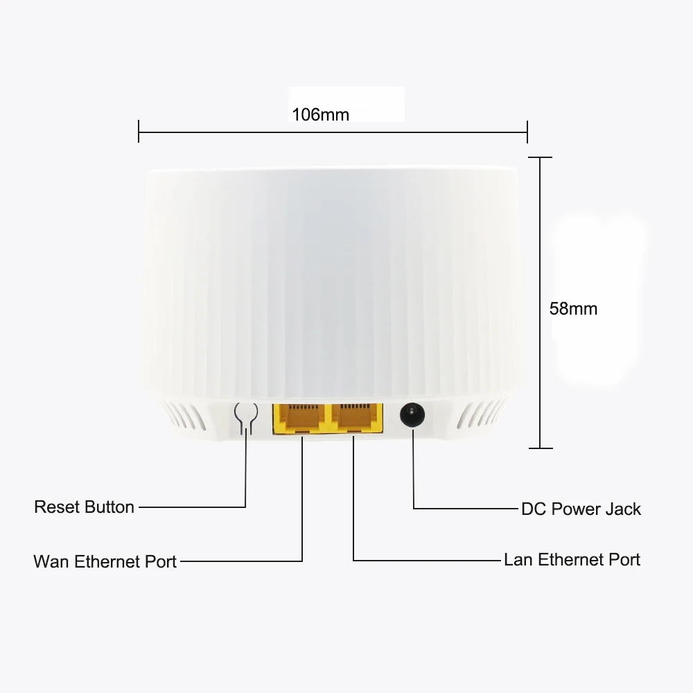 eSunFi AC1200 WiFi Router 2.4GHz 5.8GHz Dual Band Wireless Internet Gigabit Router for WiFi Home Office Network