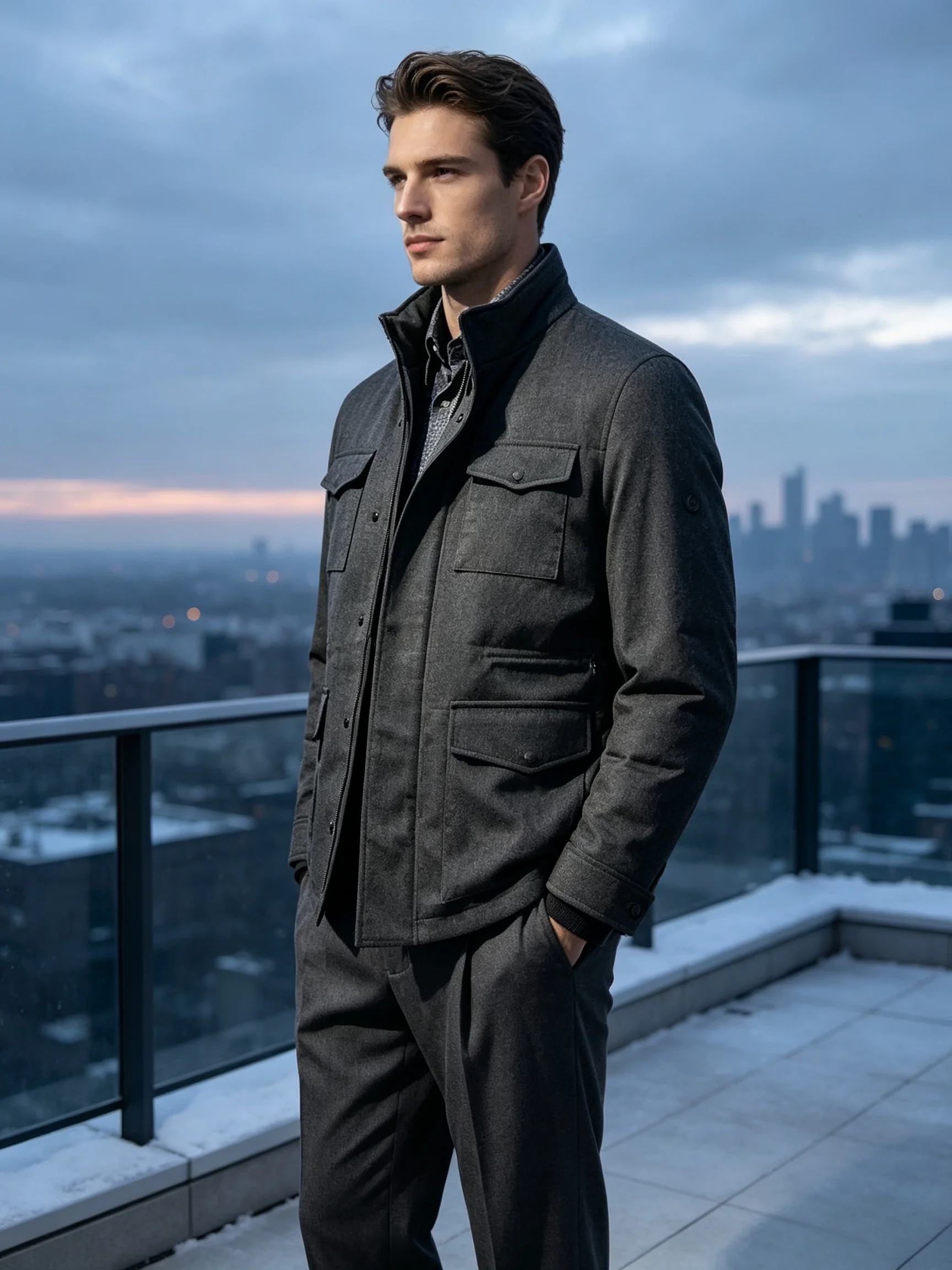 Retro Style Wool Stand Collar - Wool Suit Jacket recension och pris
