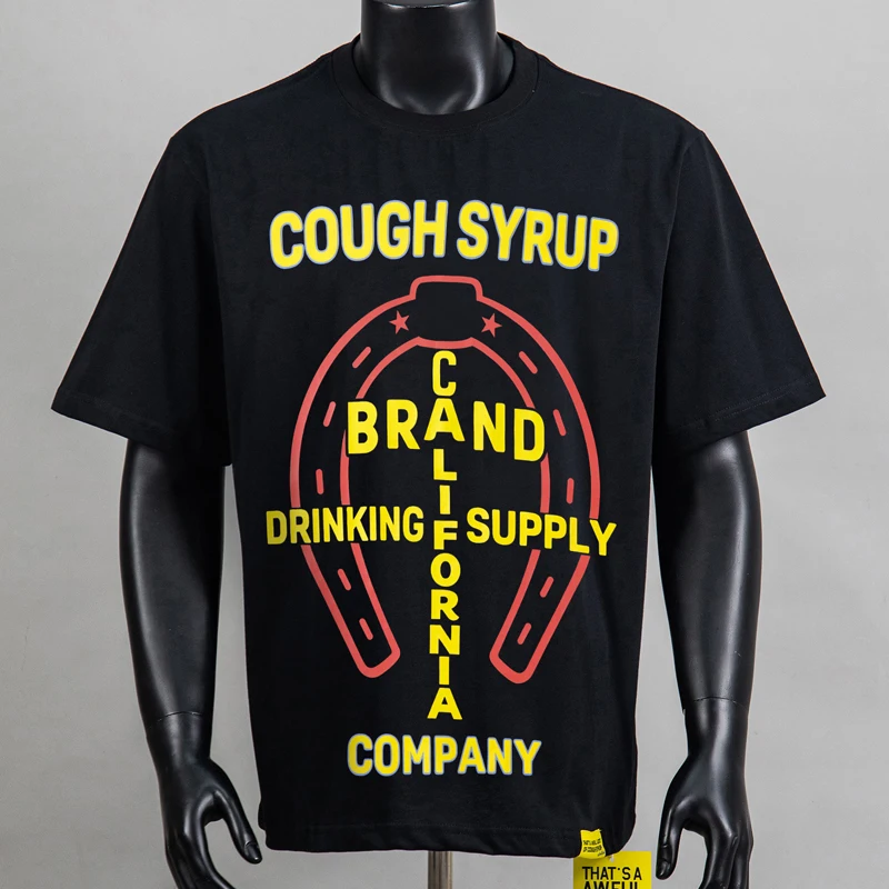 Fashion Trend THAT'S A AWFUL LOT OF COUGH SYRUP Short Sleeved High-quality Cotton Printed T-shirt