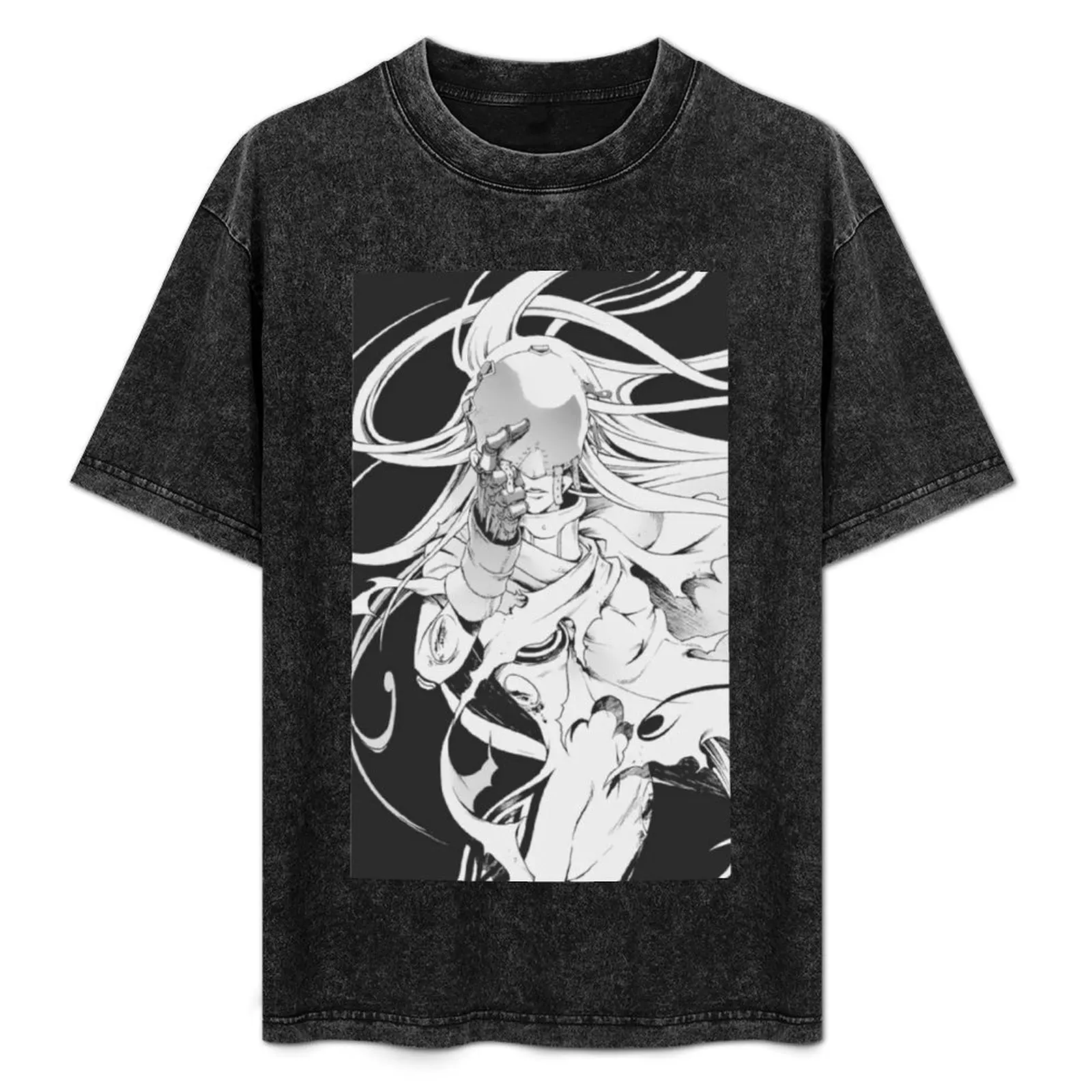 Camiseta SHIRO // DEADMAN WONDERLAND, Camiseta con Panel de Malla Transpirable