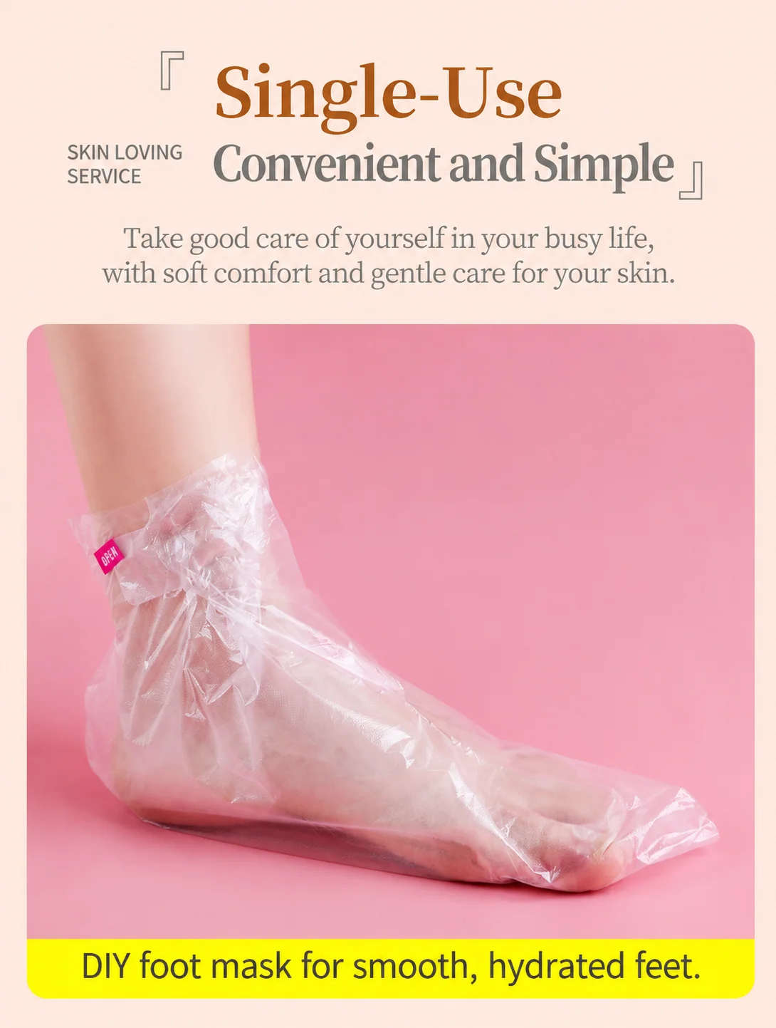 Thick Disposable Hand & Foot Mask Bag Waterproof Anti-Crack Foot Care Socks Shoe Fitting Covers Home Spa Moisturizing Wrap