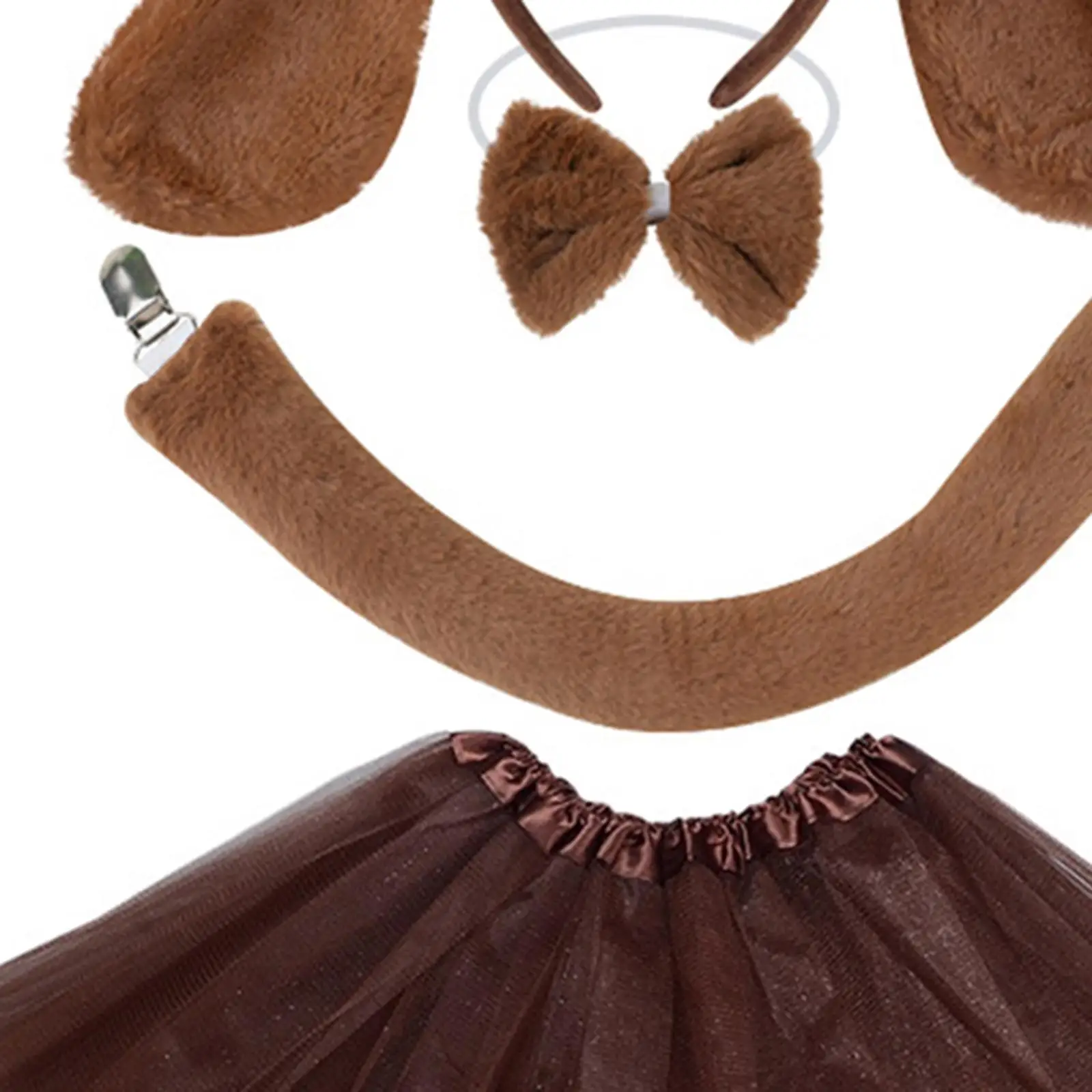 Puppy Hond Kostuum Kerstmis voor Kinderen Volwassenen Haarband Podium Hoofddeksels Set Carnaval