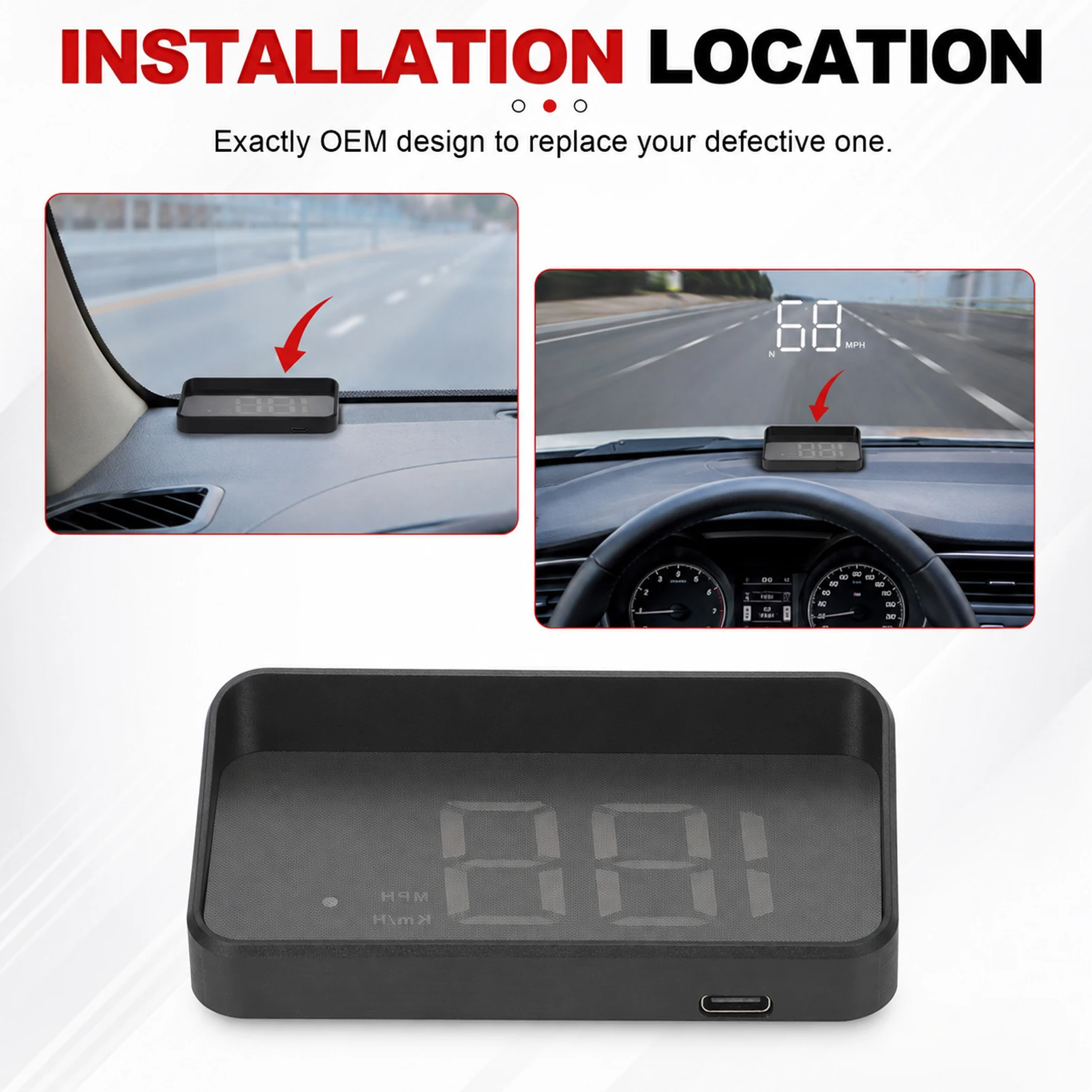 Car HUD Head up Display M2 GPS - đánh giá và giá Hud Speedometer Digital Universal